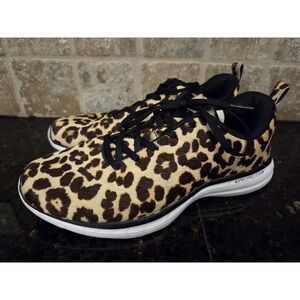 APL Athletic Propulsion Labs Iconic Pro Leopard Print Calf Hair SHOES Sz 8.5 EC